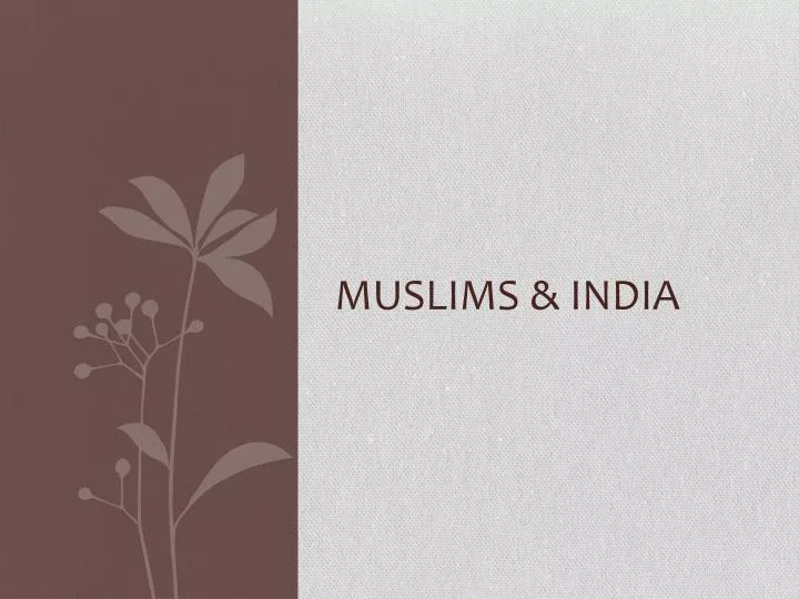 muslims india