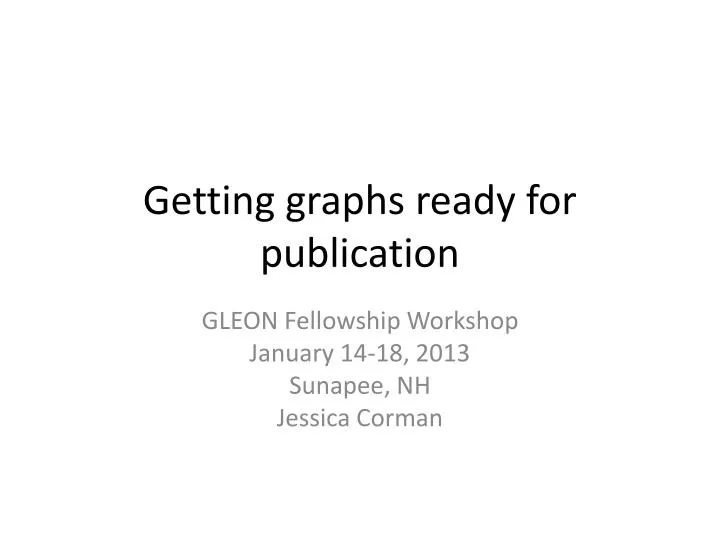 getting graphs ready for publication