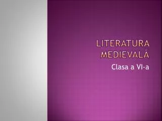 literatura medieval