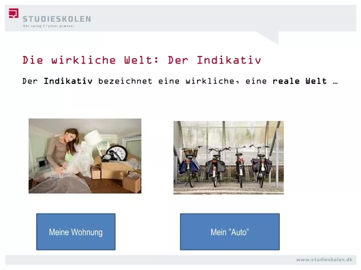 die wirkliche welt der indikativ