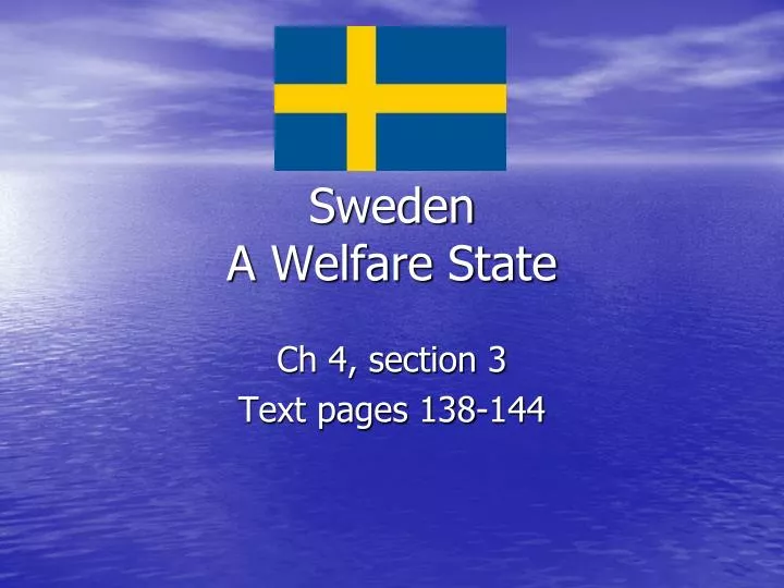 sweden a welfare state