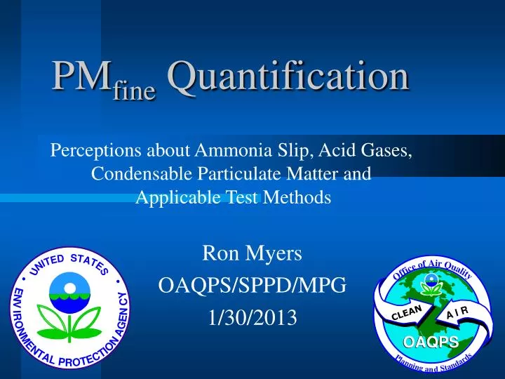 pm fine quantification