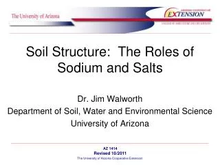 Soil Structure: The Roles of Sodium and Salts