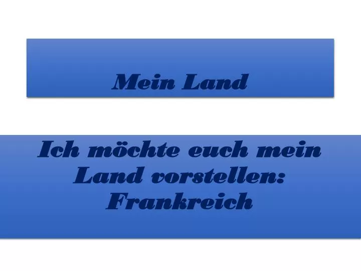 mein land