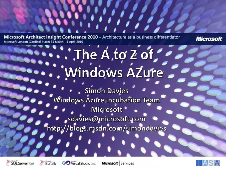 the a to z of windows azure