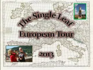 The Single Leaf European Tour 2013
