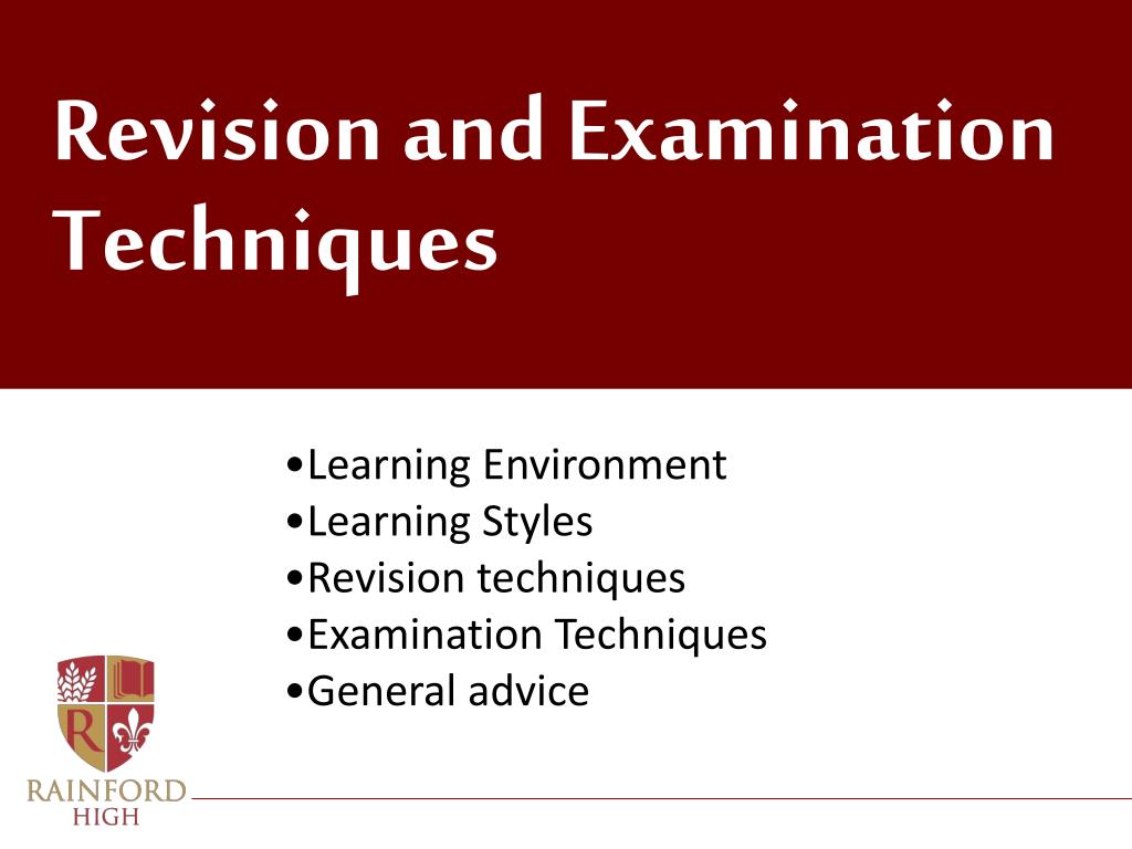 PPT - Revision and Examination Techniques PowerPoint Presentation, free ...