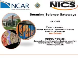 Securing Science Gateways