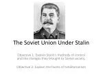 The Soviet Union Under Stalin - slide 1