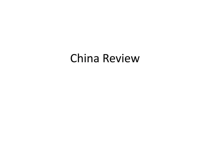 china review