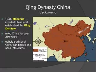 Qing Dynasty China Background