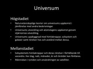 universum