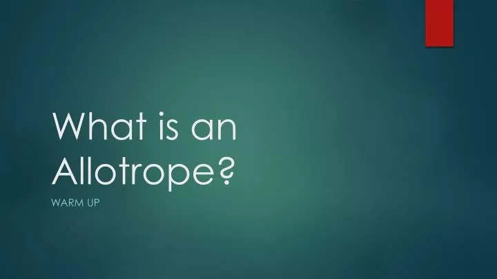 what is an allotrope