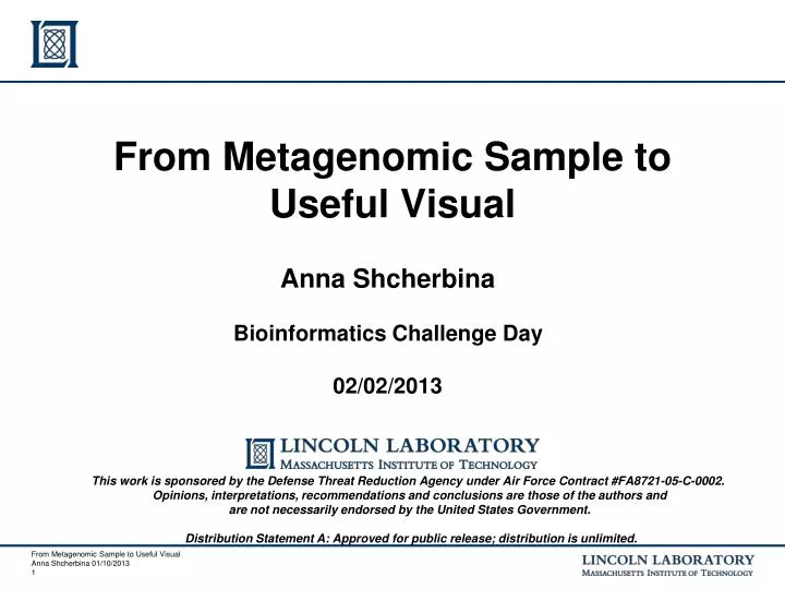 from metagenomic sample to useful visual