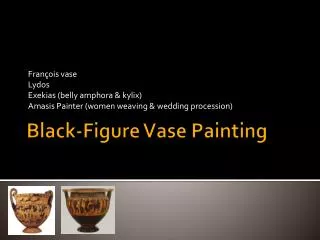 Black-Figure Vase Painting