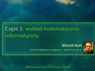 cz 2 wyk ad matematyczno informatyczny