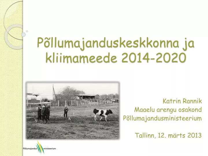 p llumajanduskeskkonna ja kliimameede 2014 2020