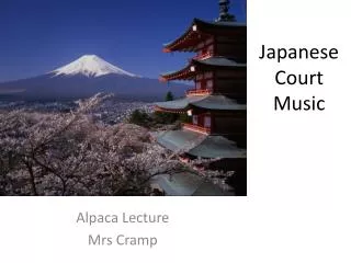 Japanese Court Music