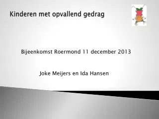 kinderen met opvallend gedrag