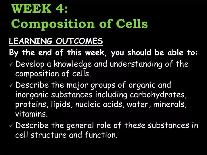 week 4 composition of cells