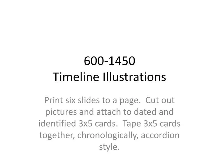 600 1450 timeline illustrations