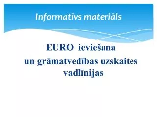 informat vs materi ls