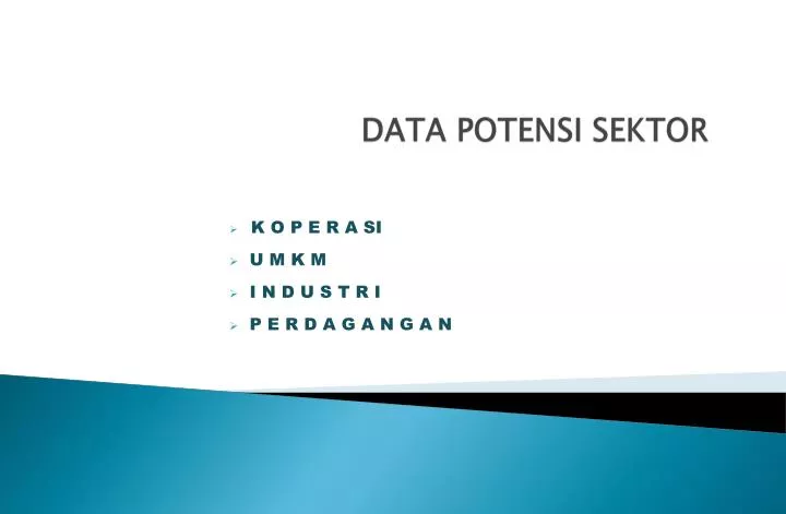 data potensi sektor