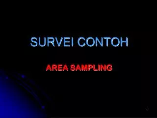 survei contoh area sampling