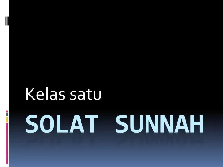 kelas satu