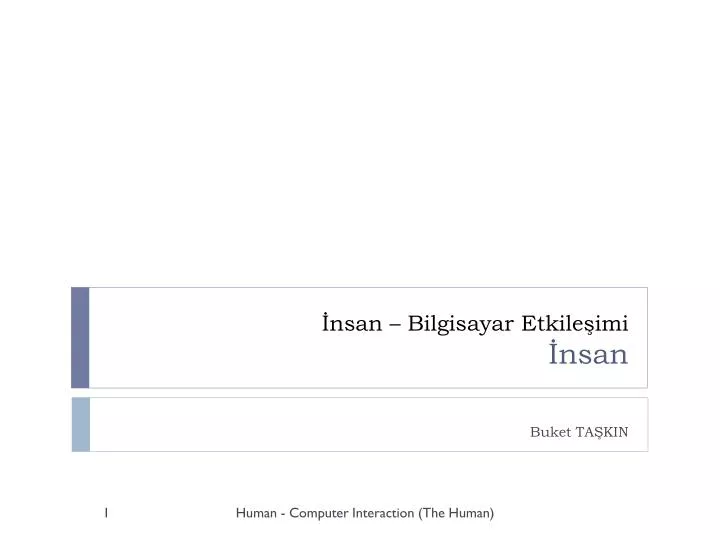 nsan bilgisayar etkile imi nsan