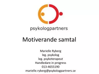 motiverande samtal