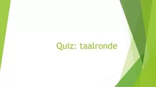 quiz taalronde