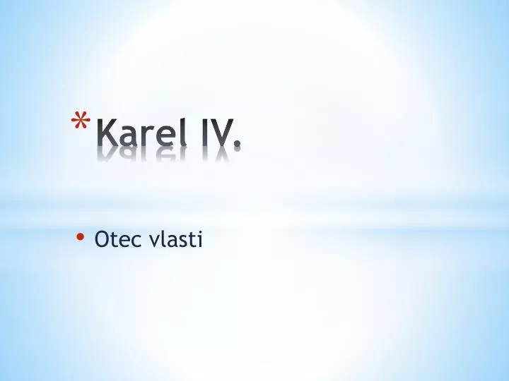 karel iv