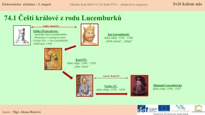 74 1 e t kr lov z rodu l ucemburk