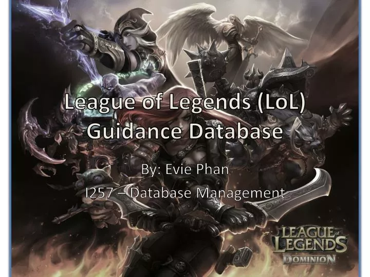 league of legends lol guidance database