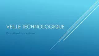 veille technologique