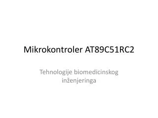 Mikrokontroler AT89C51RC2