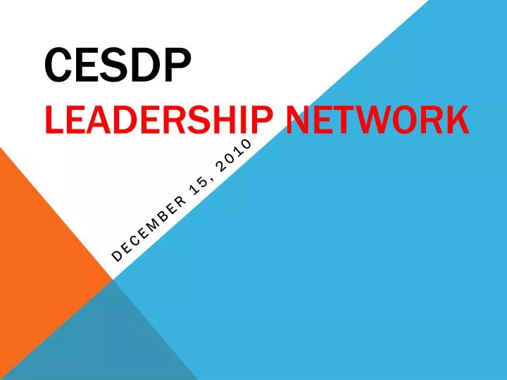 cesdp leadership network