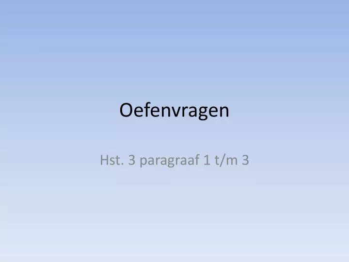 oefenvragen