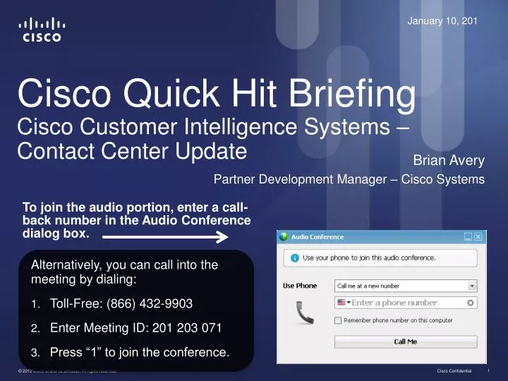 cisco quick hit briefing cisco customer intelligence systems contact center update