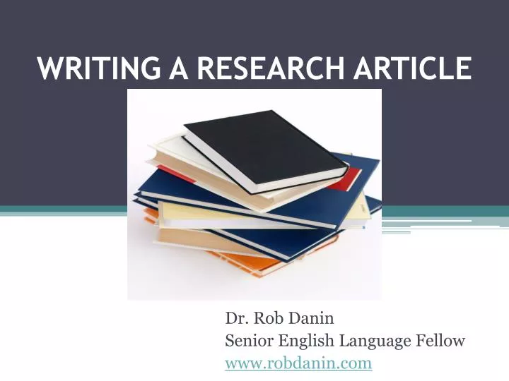 writing a research article