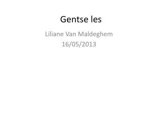 gentse les