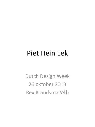 piet hein eek
