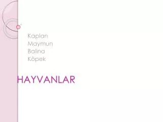hayvanlar
