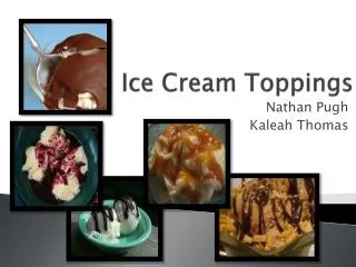 Ice Cream Toppings