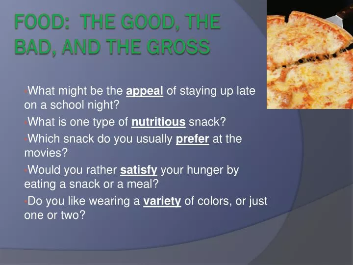food the good the bad and the gross