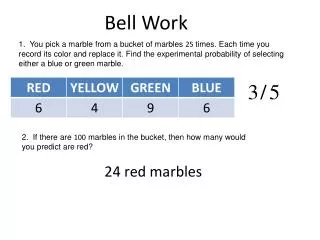 Bell Work