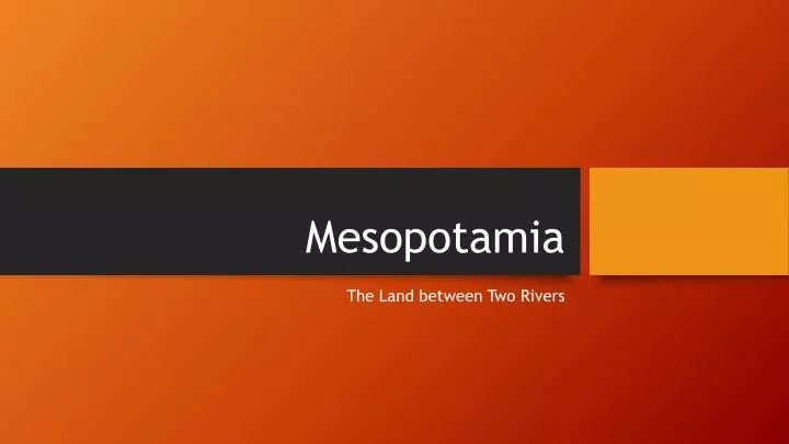 mesopotamia