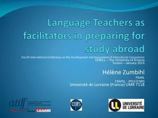 Language Teachers as facilitators in preparing for study abroad