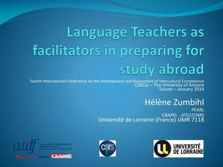 language teachers as facilitators in preparing for study abroad